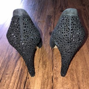 Nine West Black Suede High Heel.